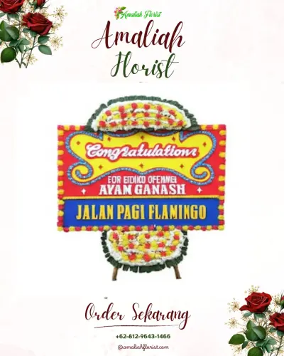 Bunga Papan Congratulation di Pasar Gunungsitoli